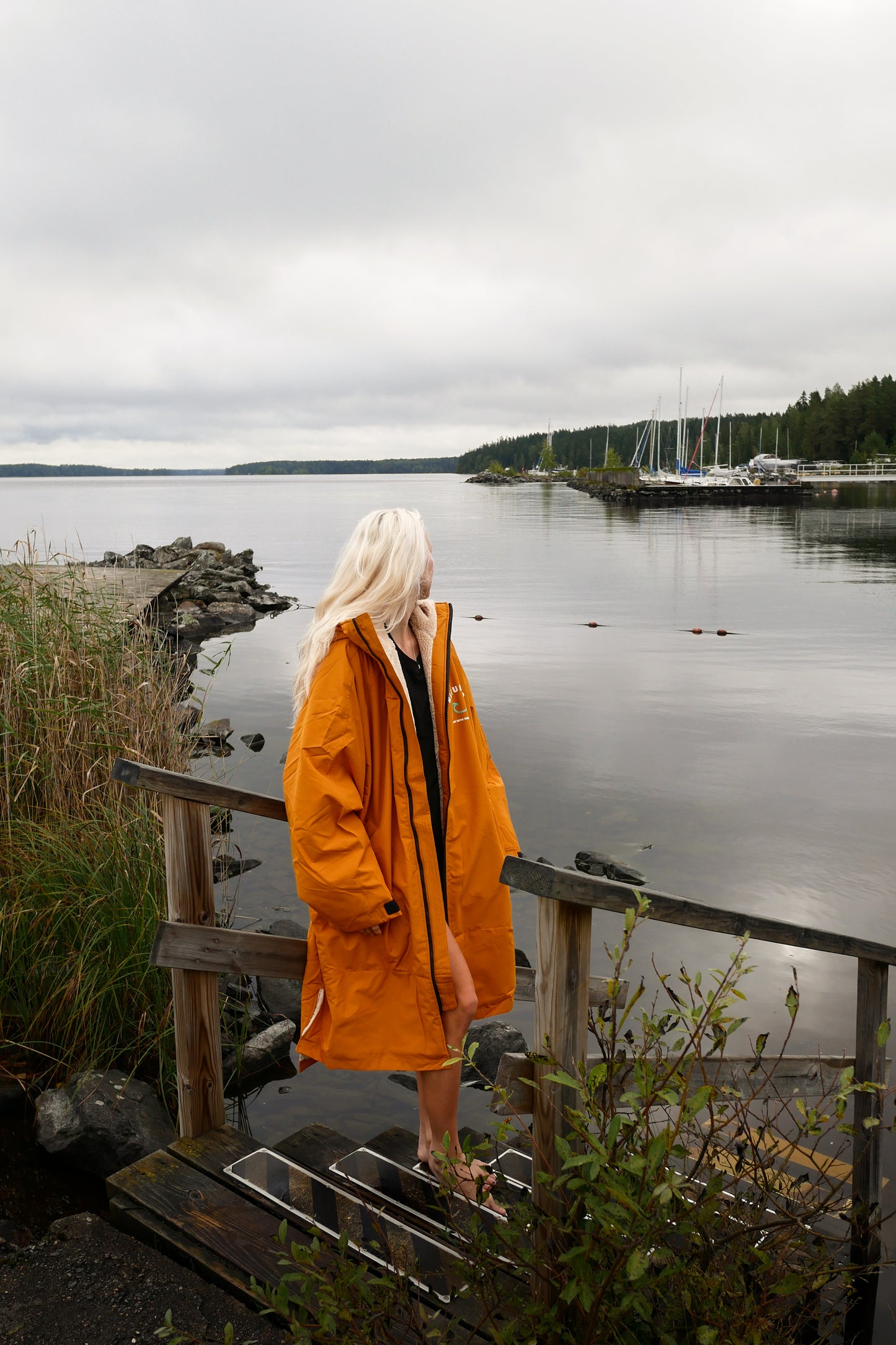 Bleubird Unisex Nordic Robe -  Mustard