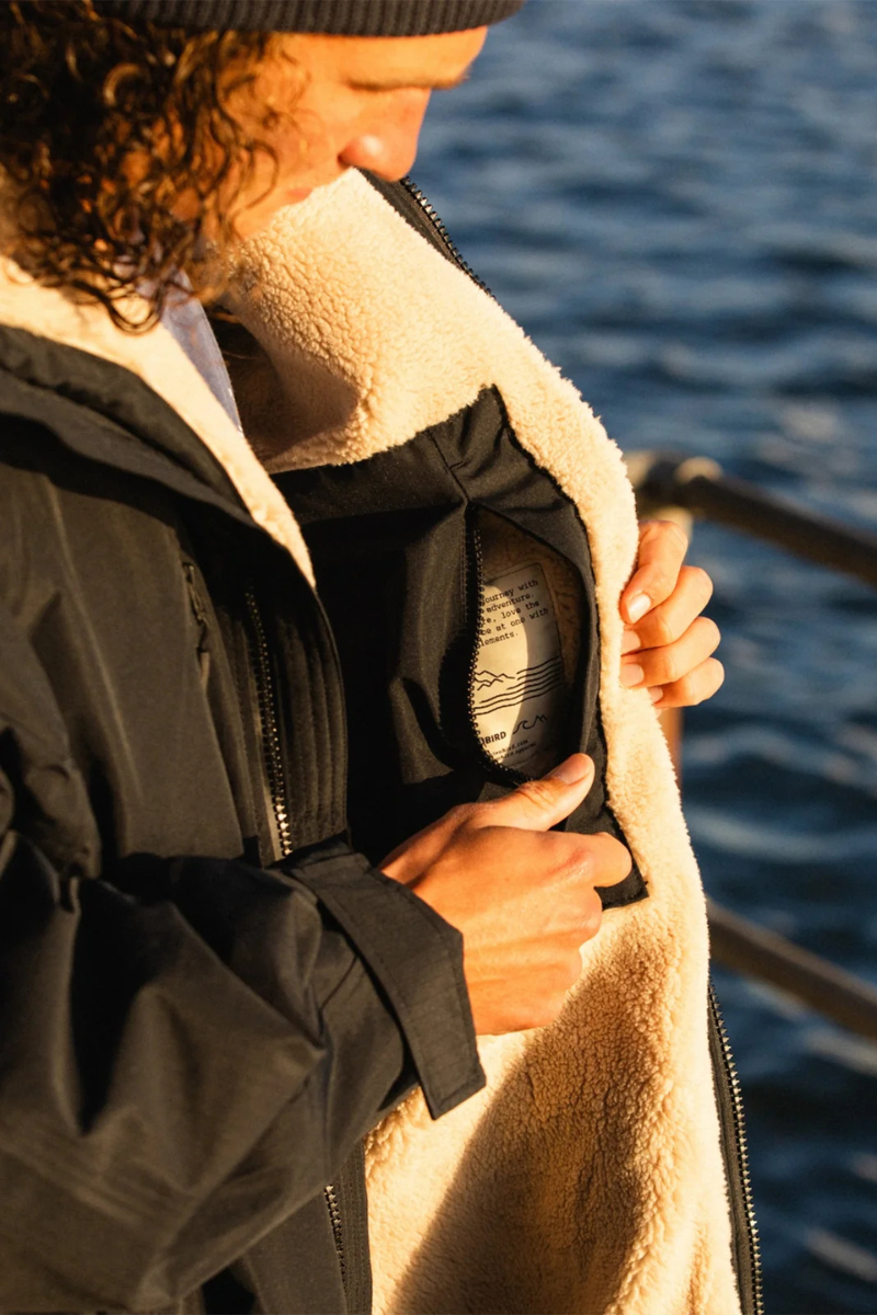 Bleubird Unisex Nordic Robe - black