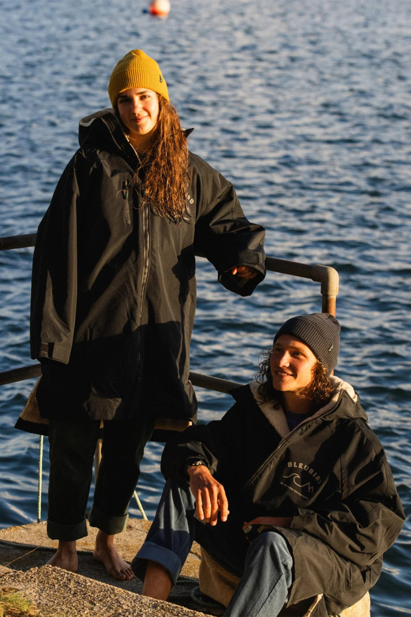 Bleubird Unisex Nordic Robe - black