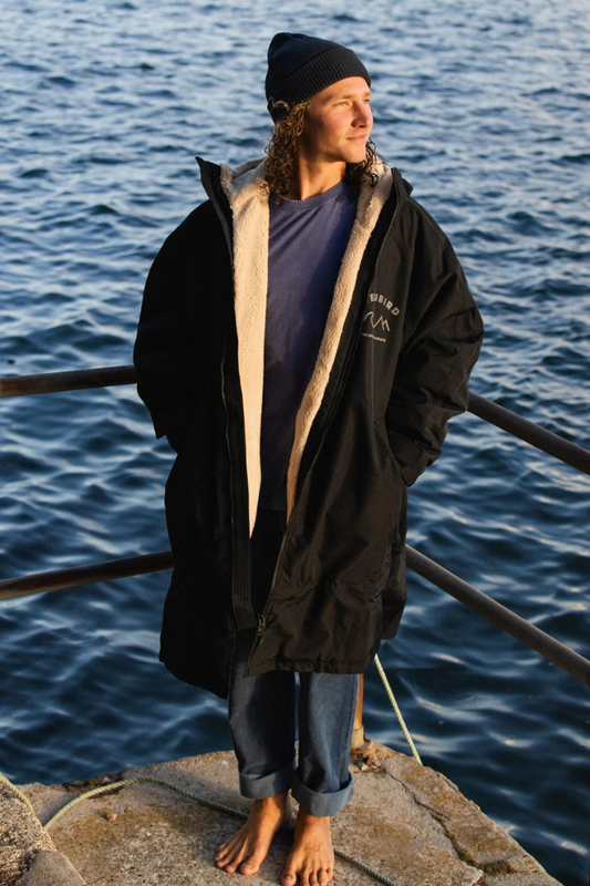 Bleubird Unisex Nordic Robe - black