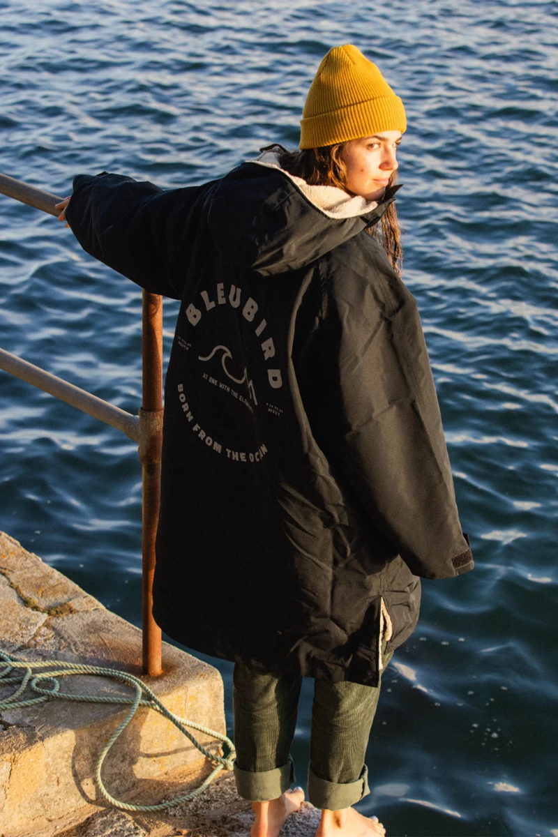 Bleubird Unisex Nordic Robe - black