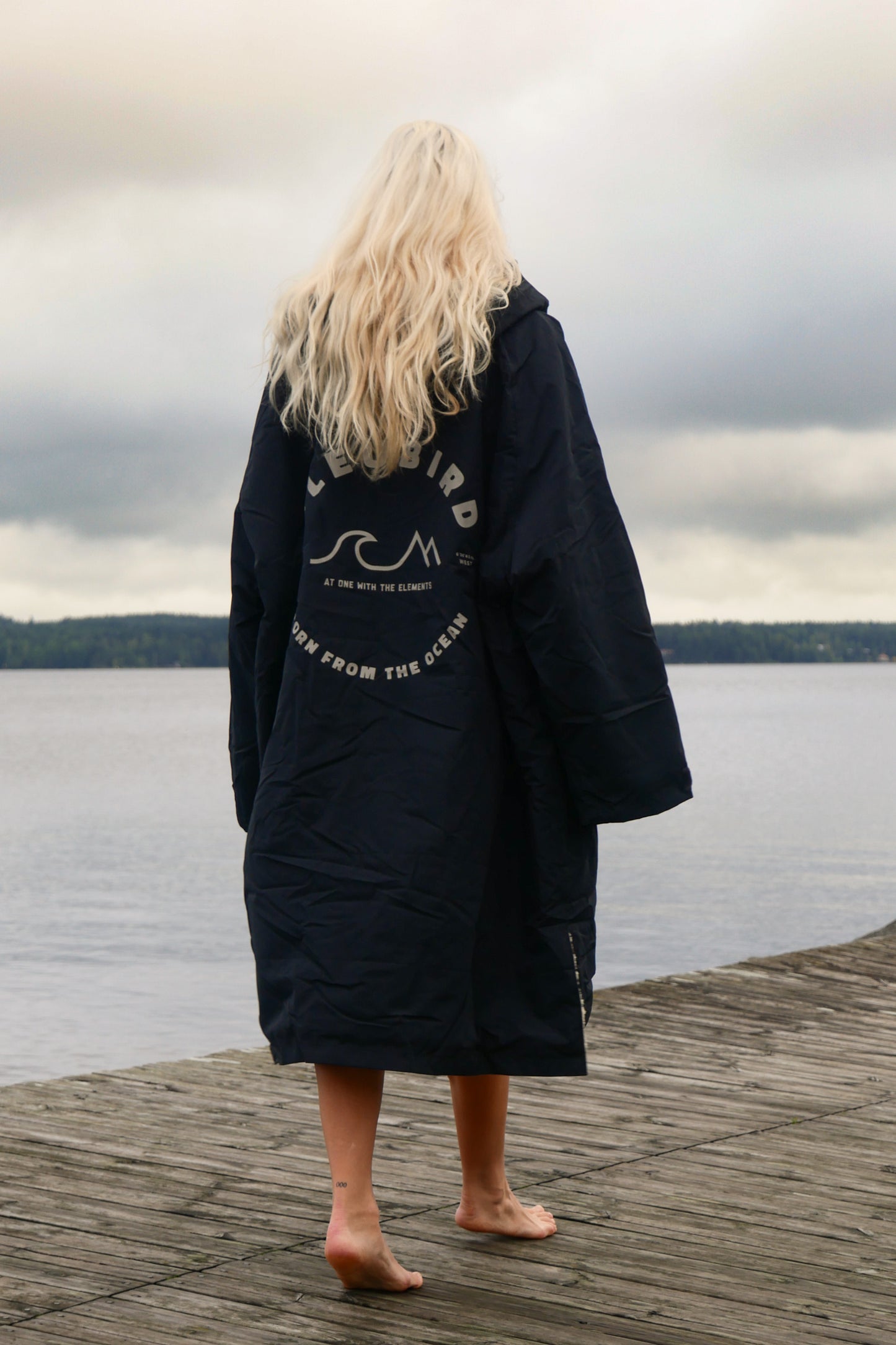 Bleubird Unisex Nordic Robe - black