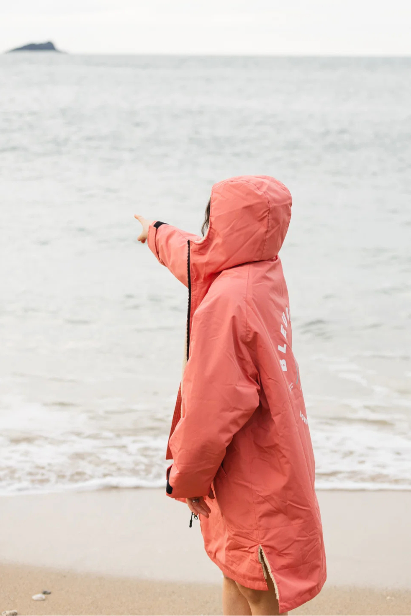 Bleubird Unisex Nordic Robe  - coral