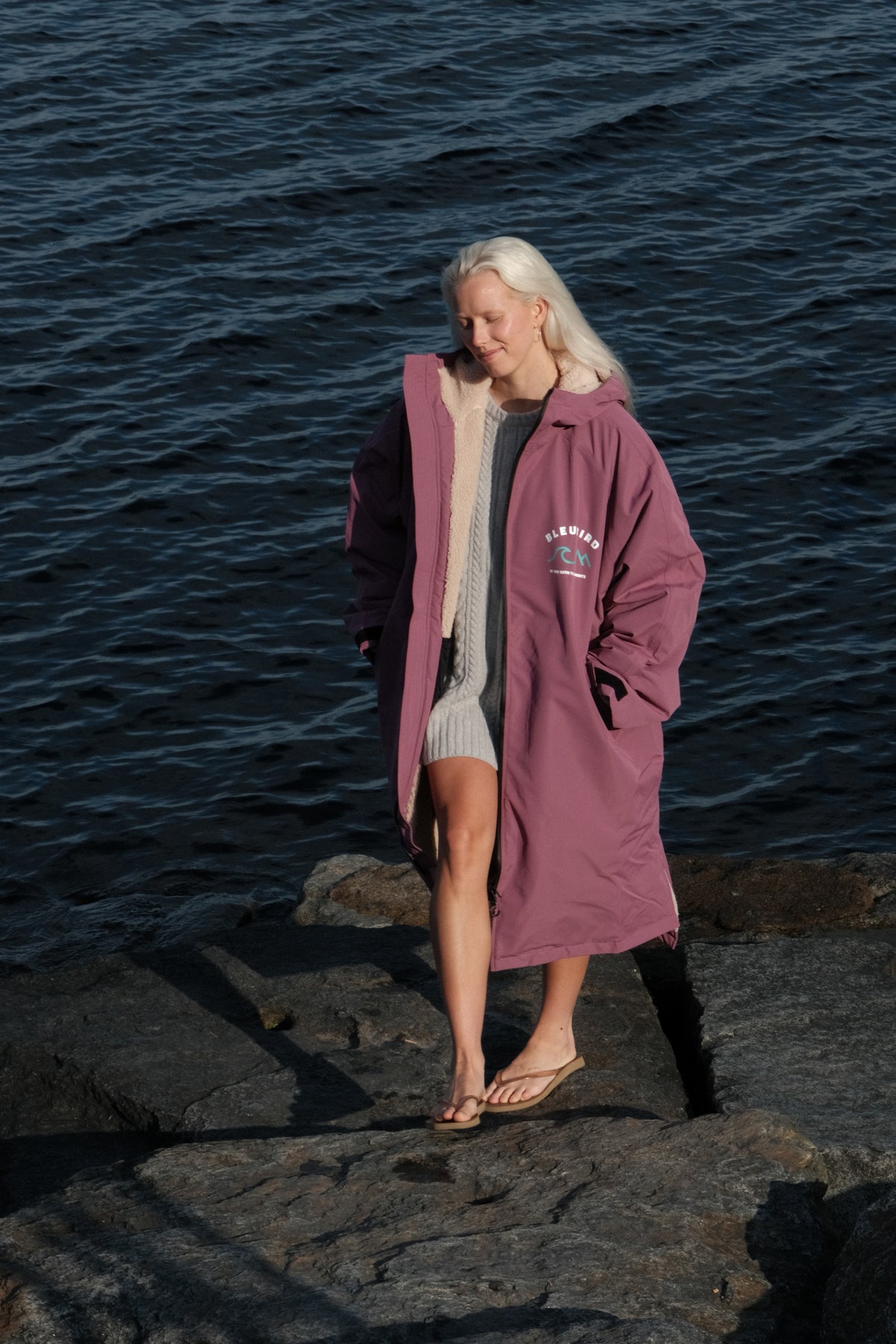 Bleubird Unisex Nordic Robe - berry