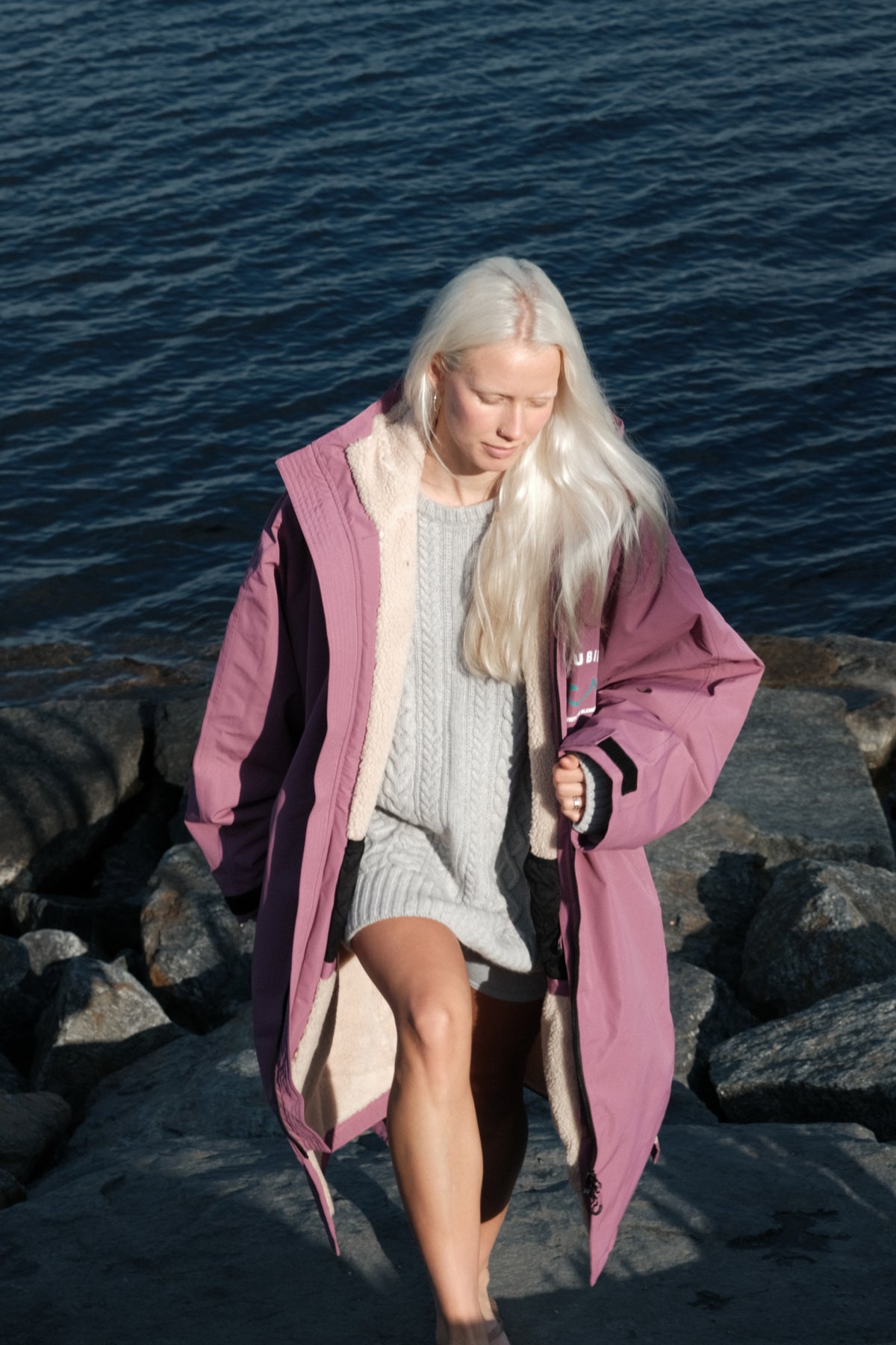 Bleubird Unisex Nordic Robe - berry