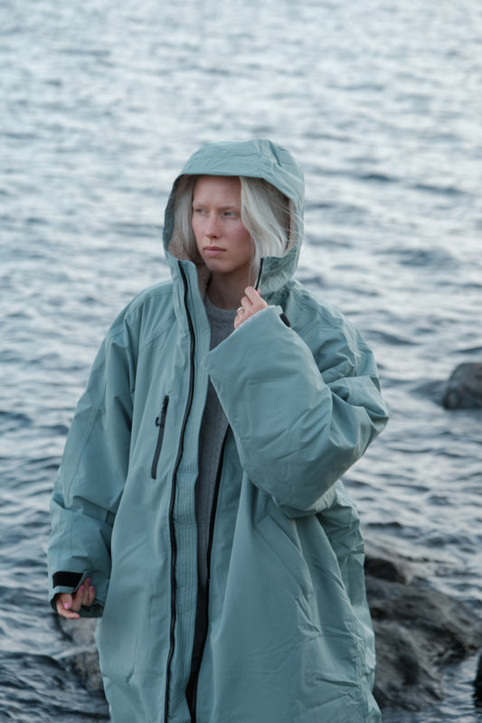 Bleubird Unisex Nordic Robe - sage