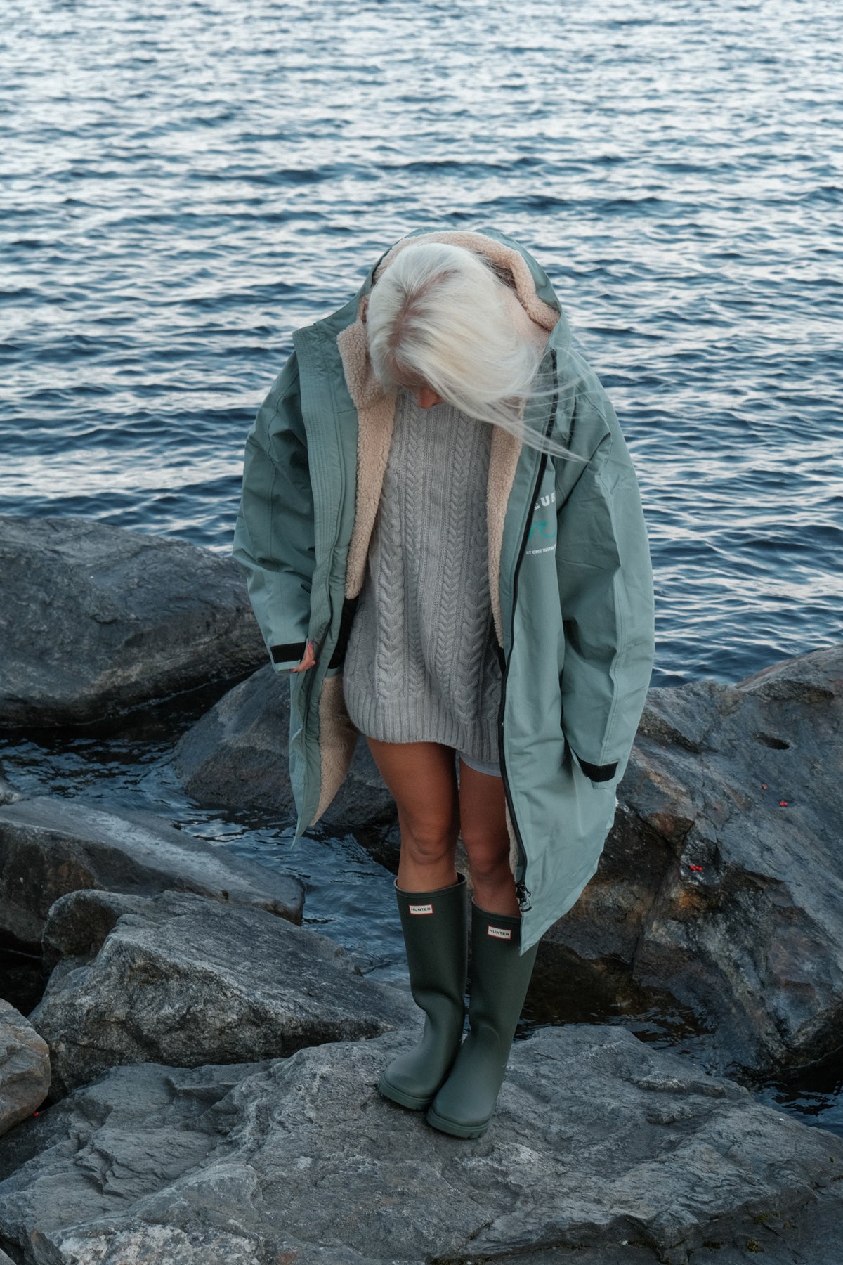 Bleubird Unisex Nordic Robe - sage