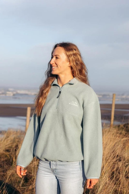 Naisten vaaleansininen fleece