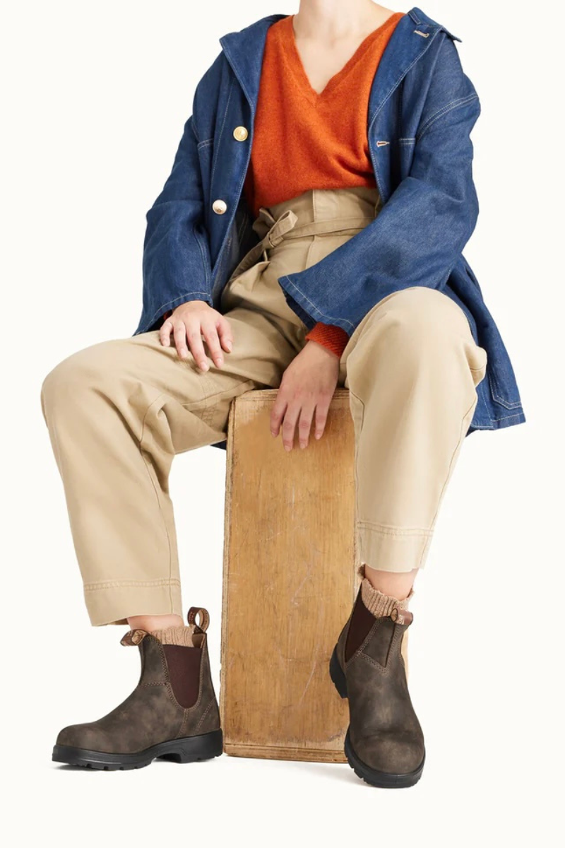 Blundstone 585 Womens Chelsea Boots - Rustic Brown