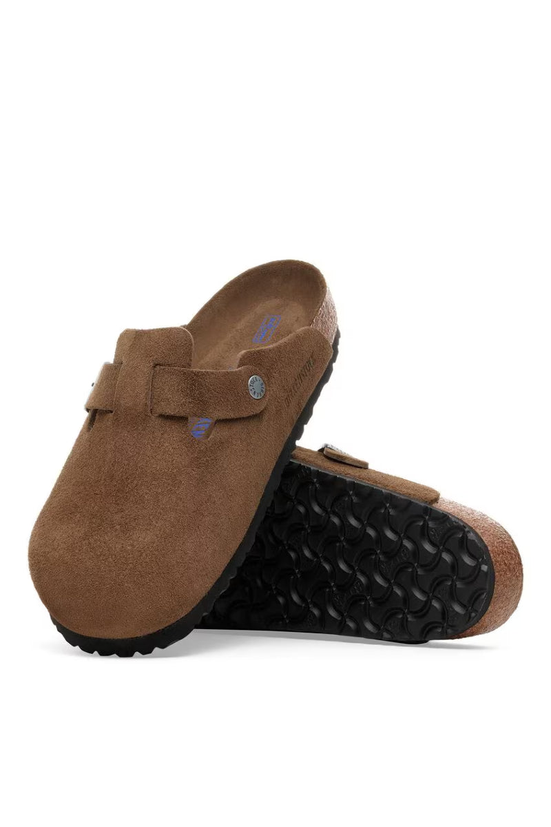 Birkenstock Boston Narrow fit - Dark Tea Tonal