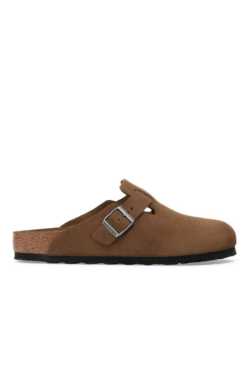 Birkenstock Boston Narrow fit - Dark Tea Tonal