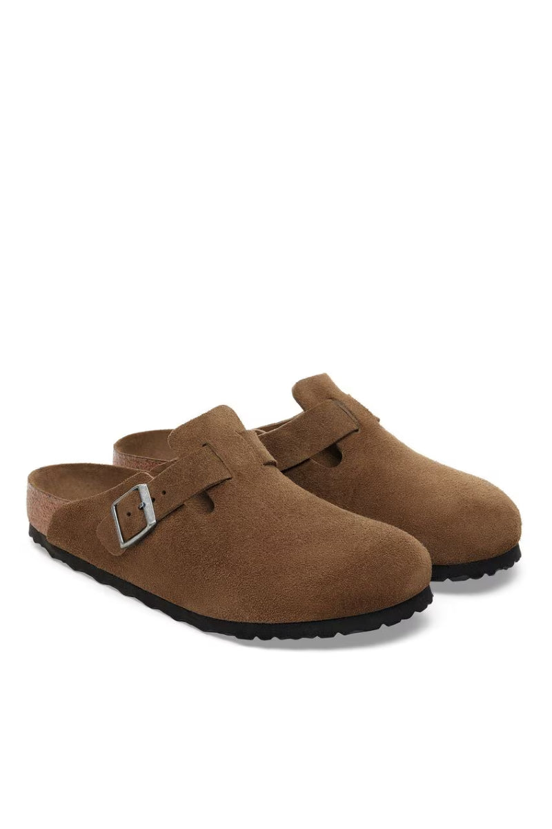 Birkenstock Boston Regular fit - dark tea tonal