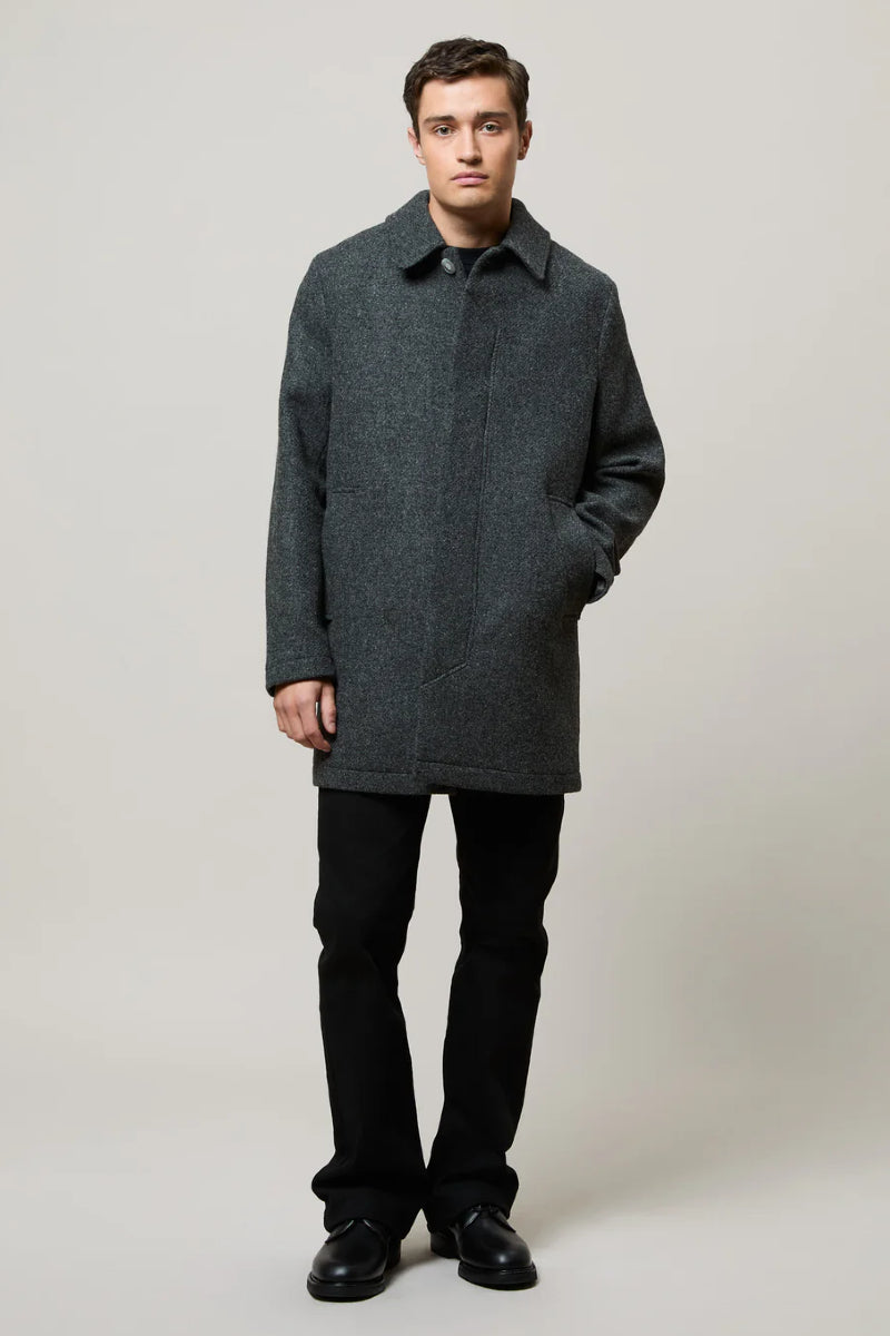 Brixtol Textiles T-coat Wool - dark grey