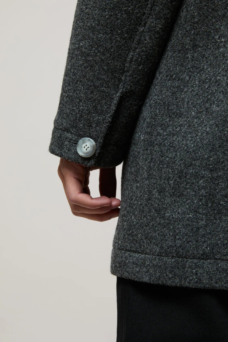 Brixtol Textiles T-coat Wool - dark grey