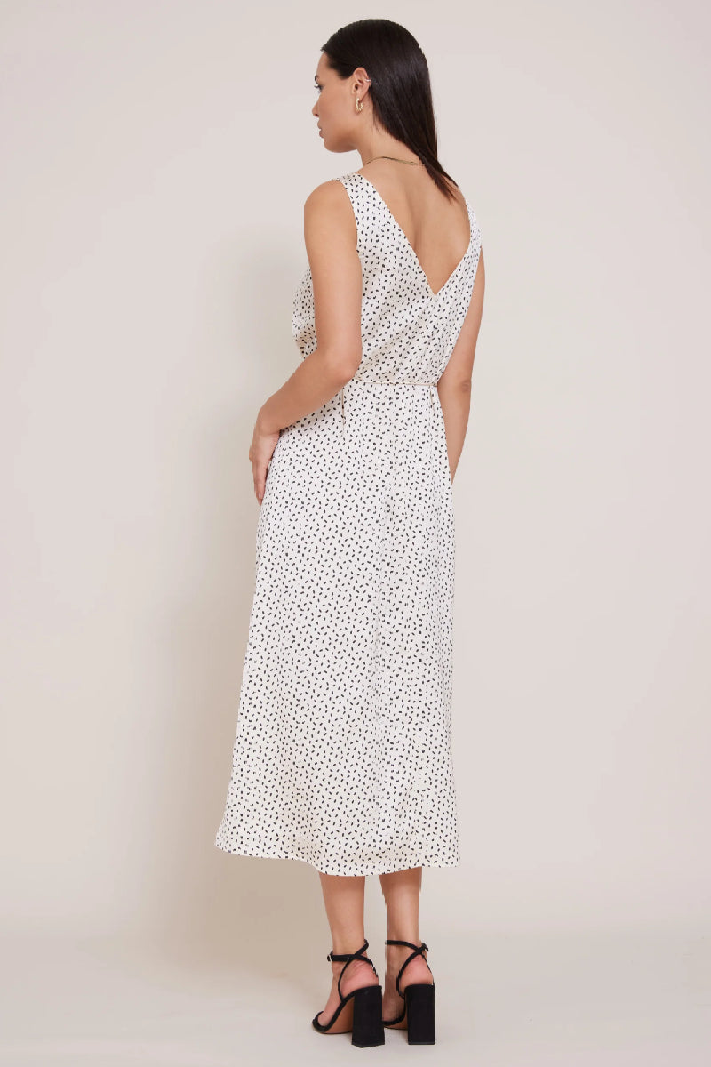 Bruuns Bazaar Acacia Karola dress - Cream / black dot print