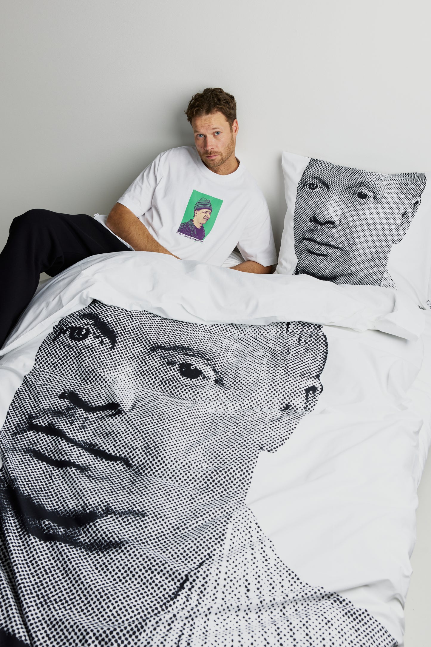 Makia x Kummeli Tonni pussilakanasetti - white