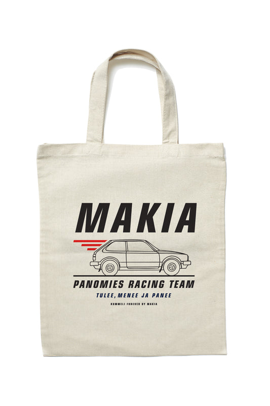 Makia x Kummeli Racing tote bag - ecru