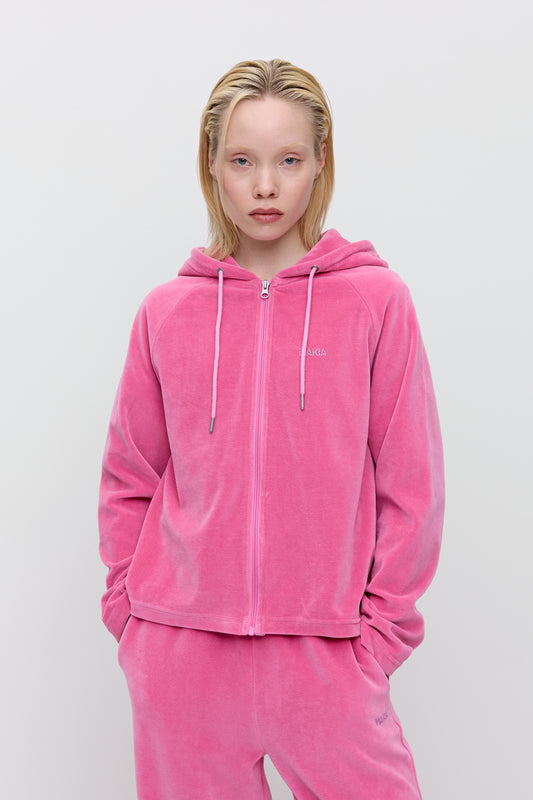 Makia x Nylon Beat Nylon Zip Hoodie - pink