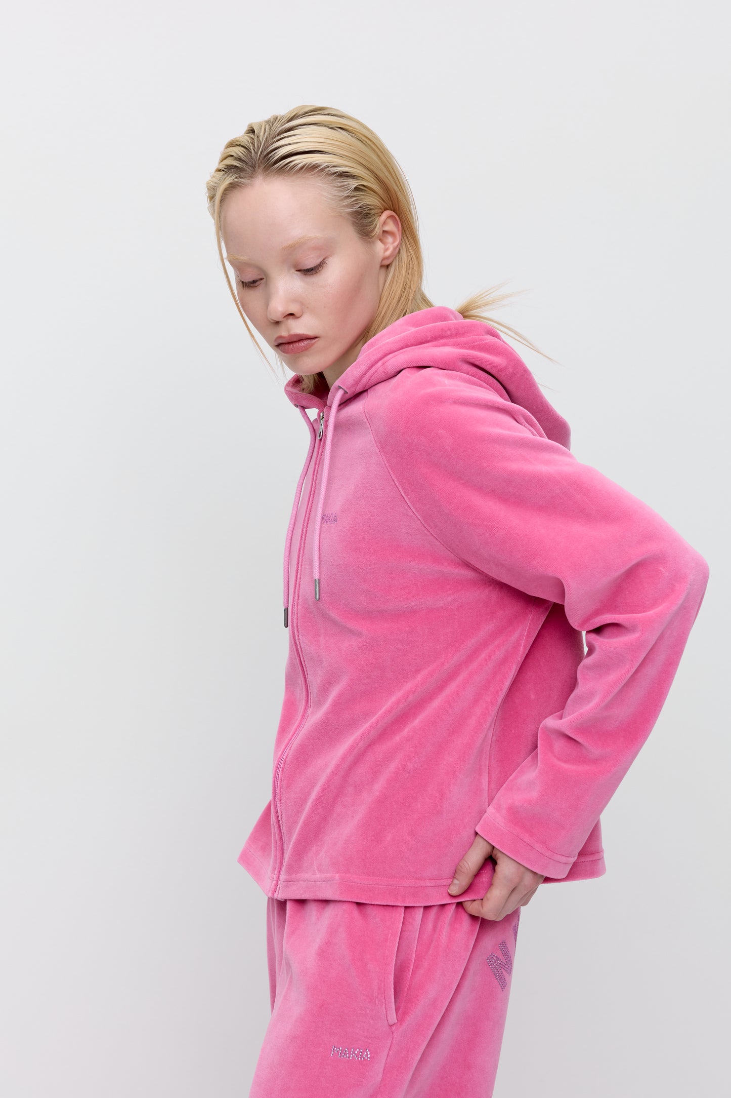 Makia x Nylon Beat Nylon Zip Hoodie - pink