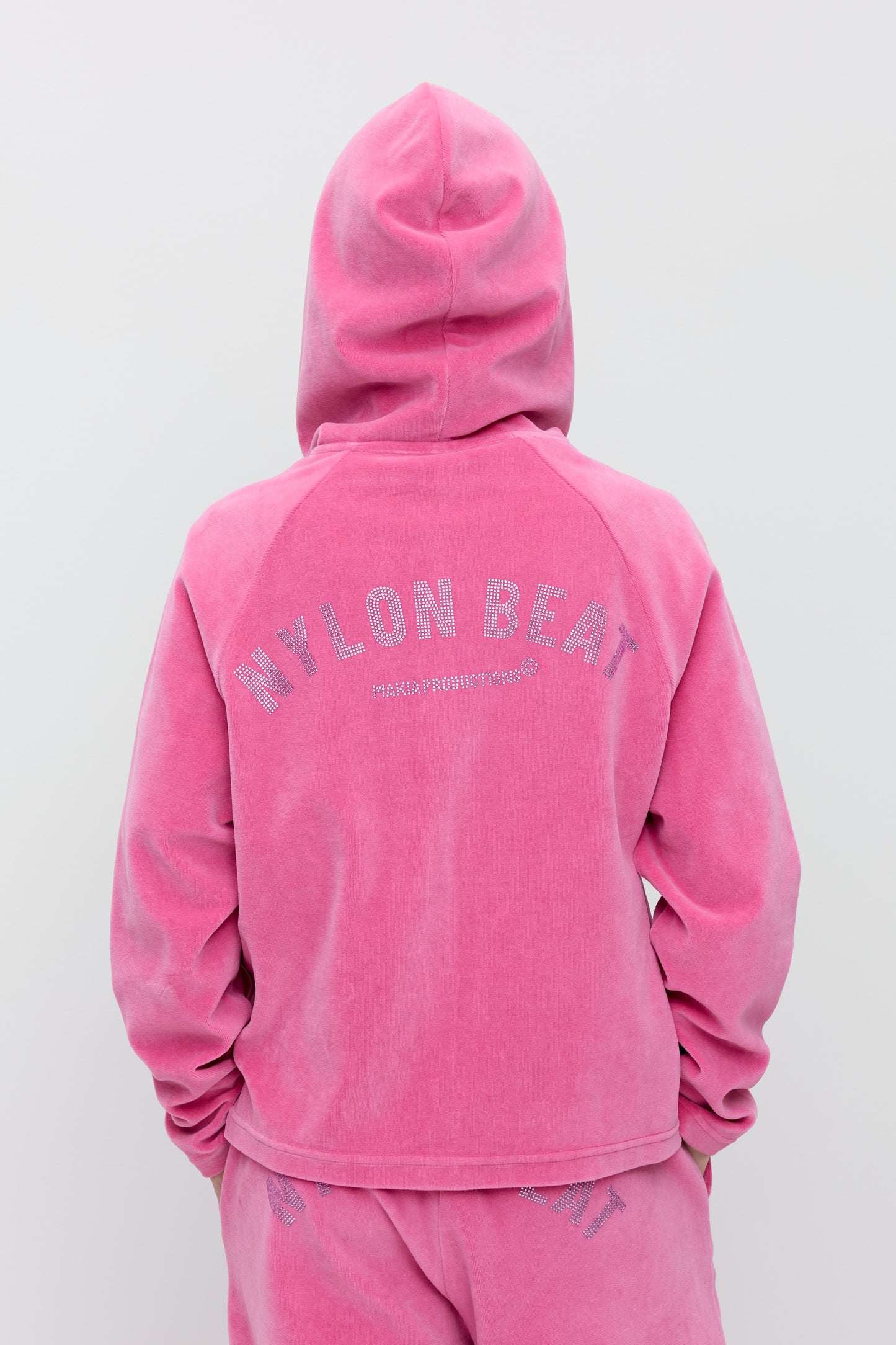 Makia x Nylon Beat Nylon Zip Hoodie - pink