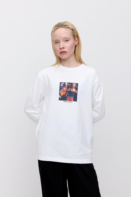 Makia x Nylon Beat Album Longsleeve - white