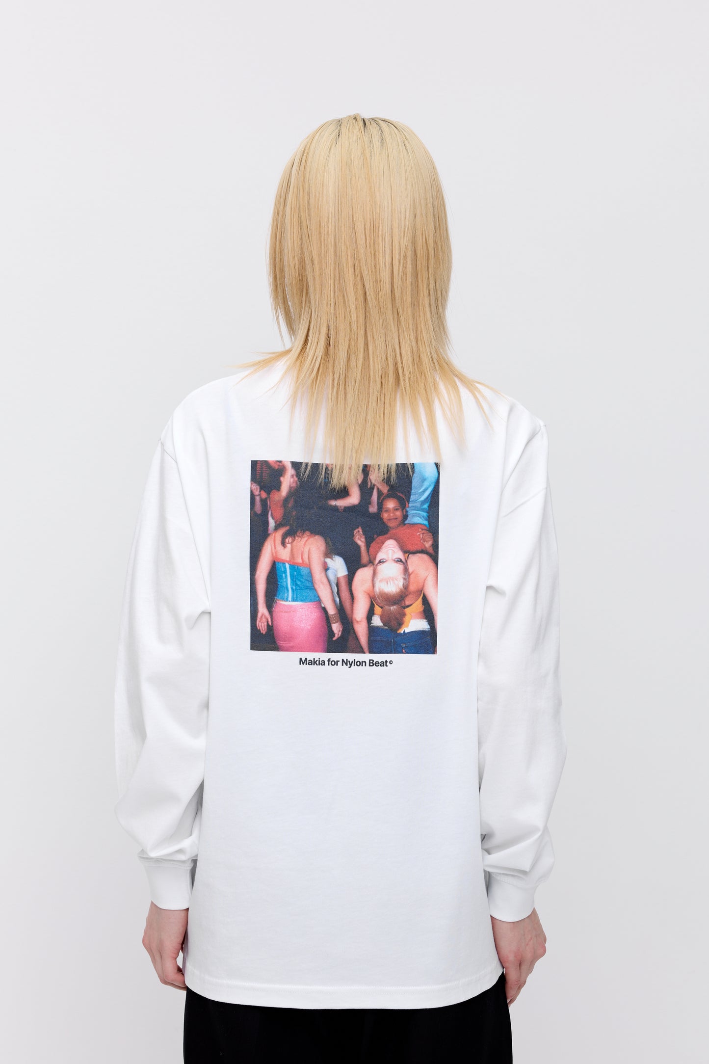Makia x Nylon Beat Album Longsleeve - white