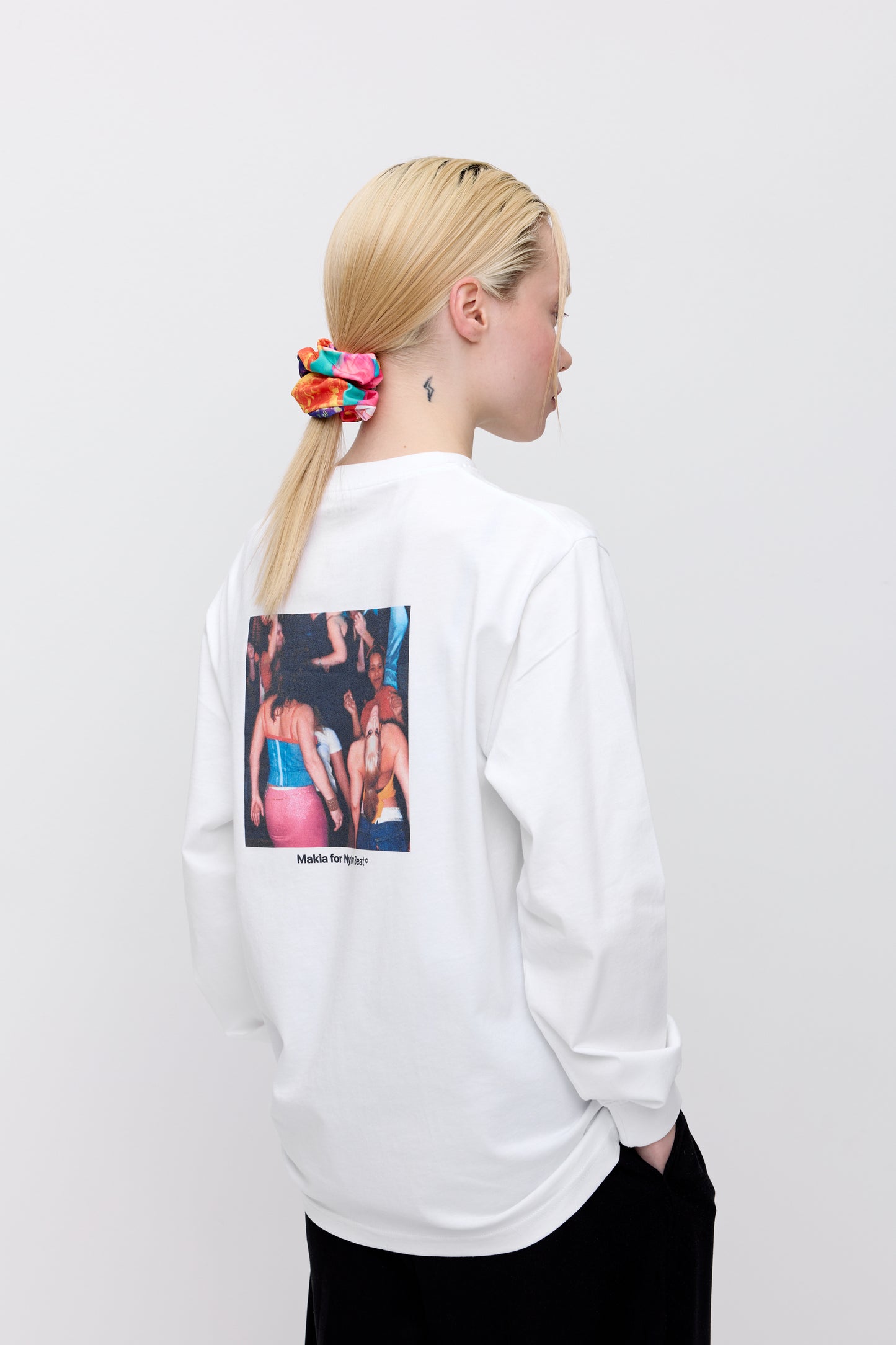 Makia x Nylon Beat Album Longsleeve - white