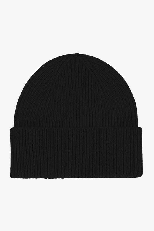 Colorful Standard Merino Wool Beanie - deep black