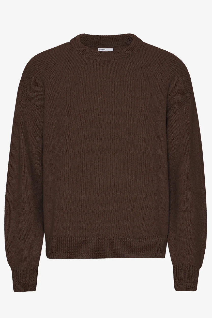 Colorful Standard Oversized Merino wool crew - coffee brown