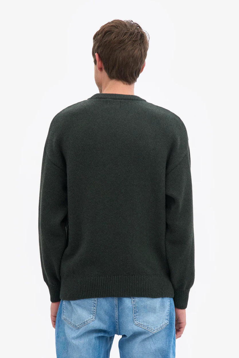 Colorful Standard Oversized Merino Wool Crew - hunter green