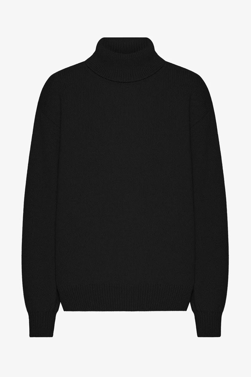 Colorful Standard Merino Wool Turtleneck - deep black