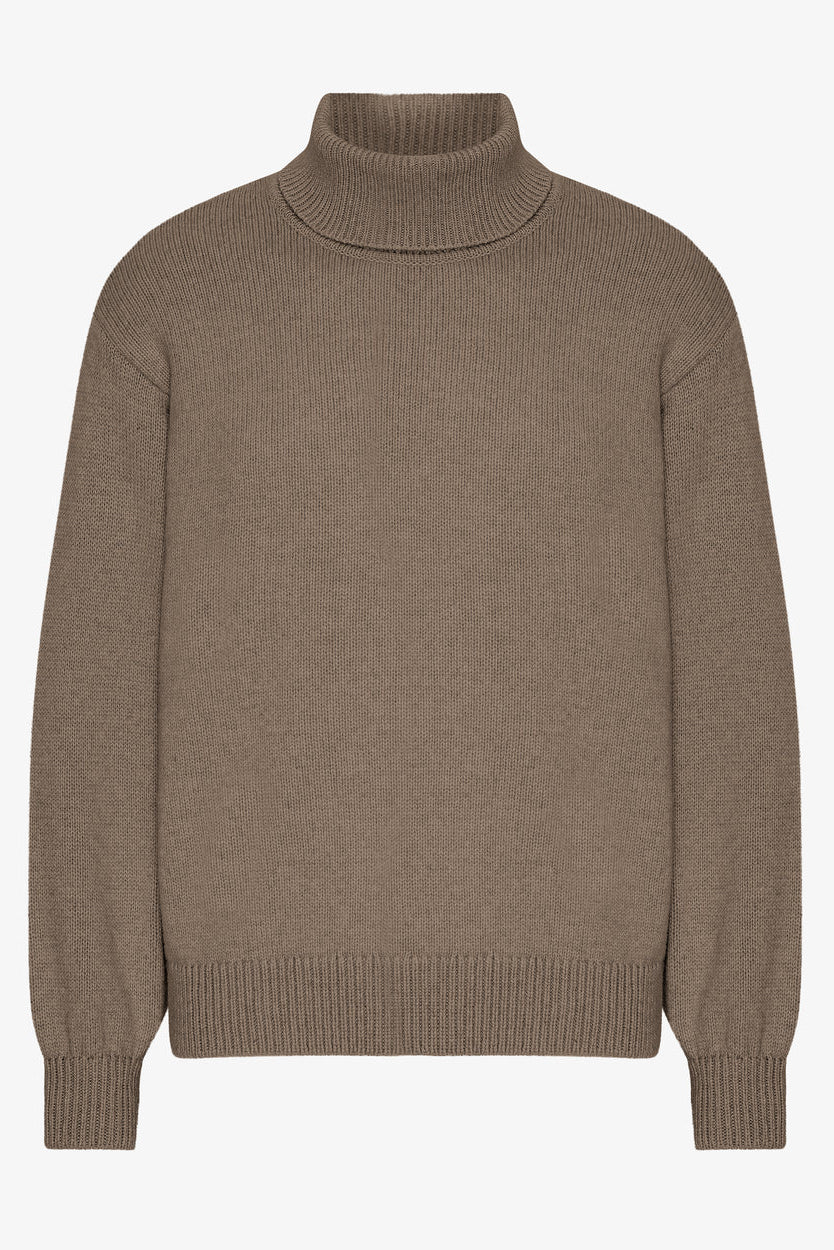 Colorful Standard Merino Wool Turtleneck - warm taupe