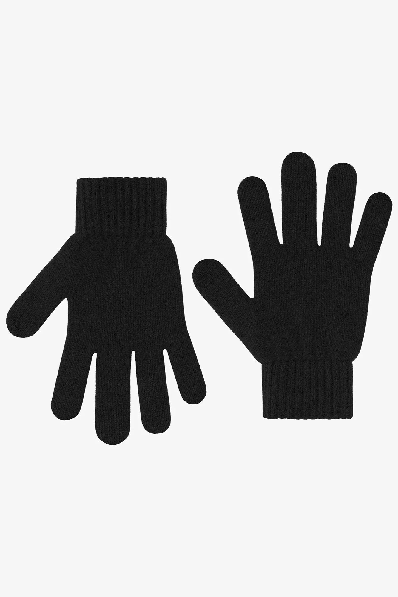 Colorful Standard Merino wool gloves - deep black