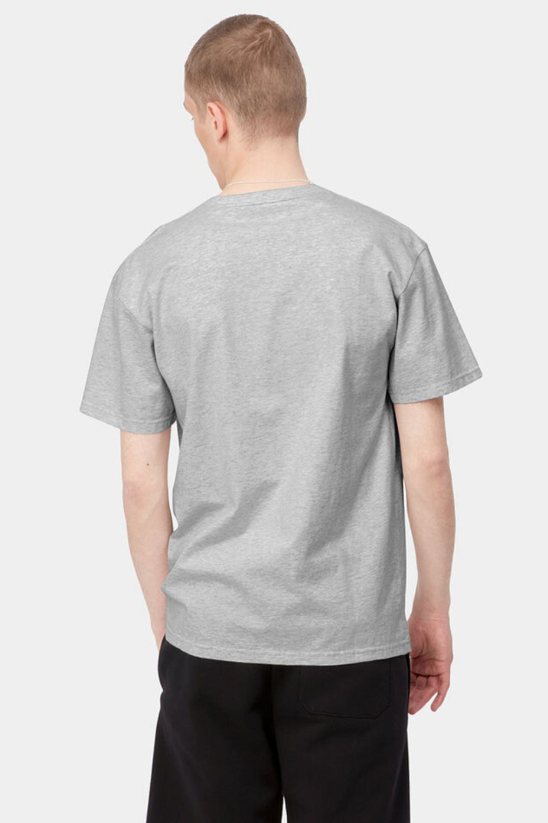 Carhartt WIP S/S Chase T-shirt - ash heather / gold