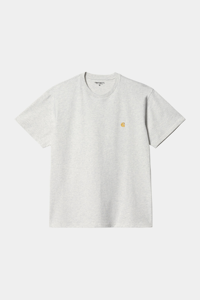 Carhartt WIP S/S Chase T-shirt - ash heather / gold
