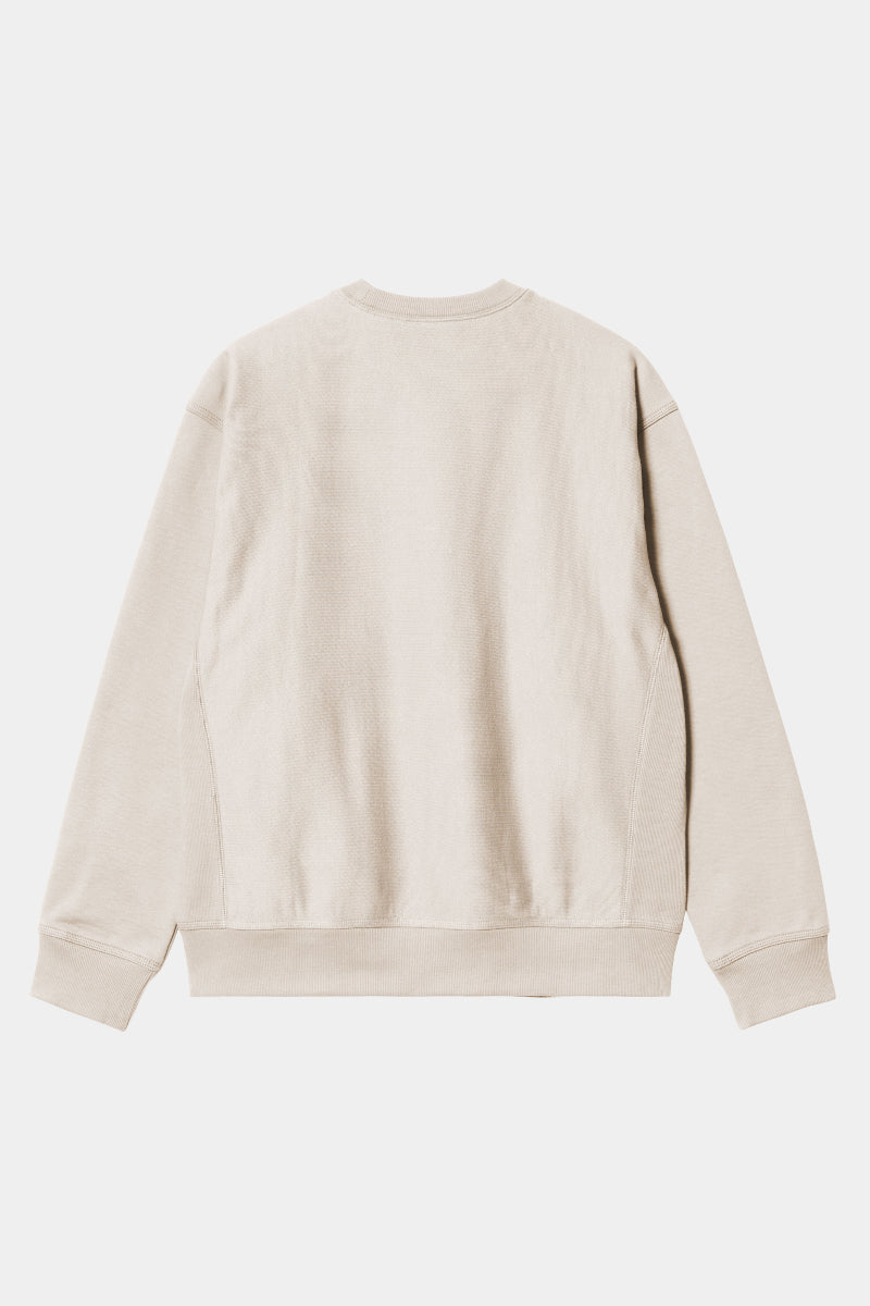 Carhartt WIP American Script Sweat - moonbeam