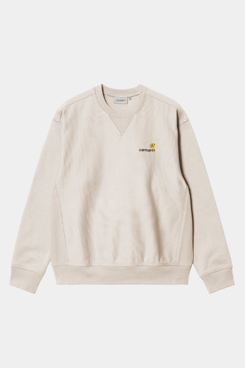 Carhartt WIP American Script Sweat - moonbeam