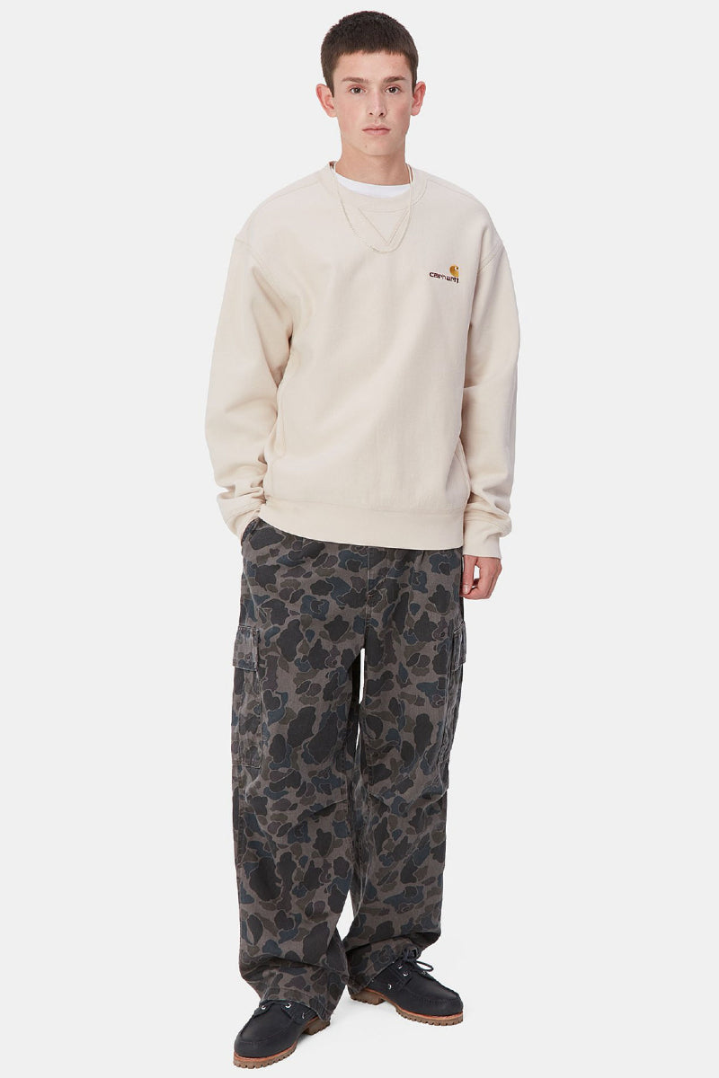 Carhartt WIP American Script Sweat - moonbeam