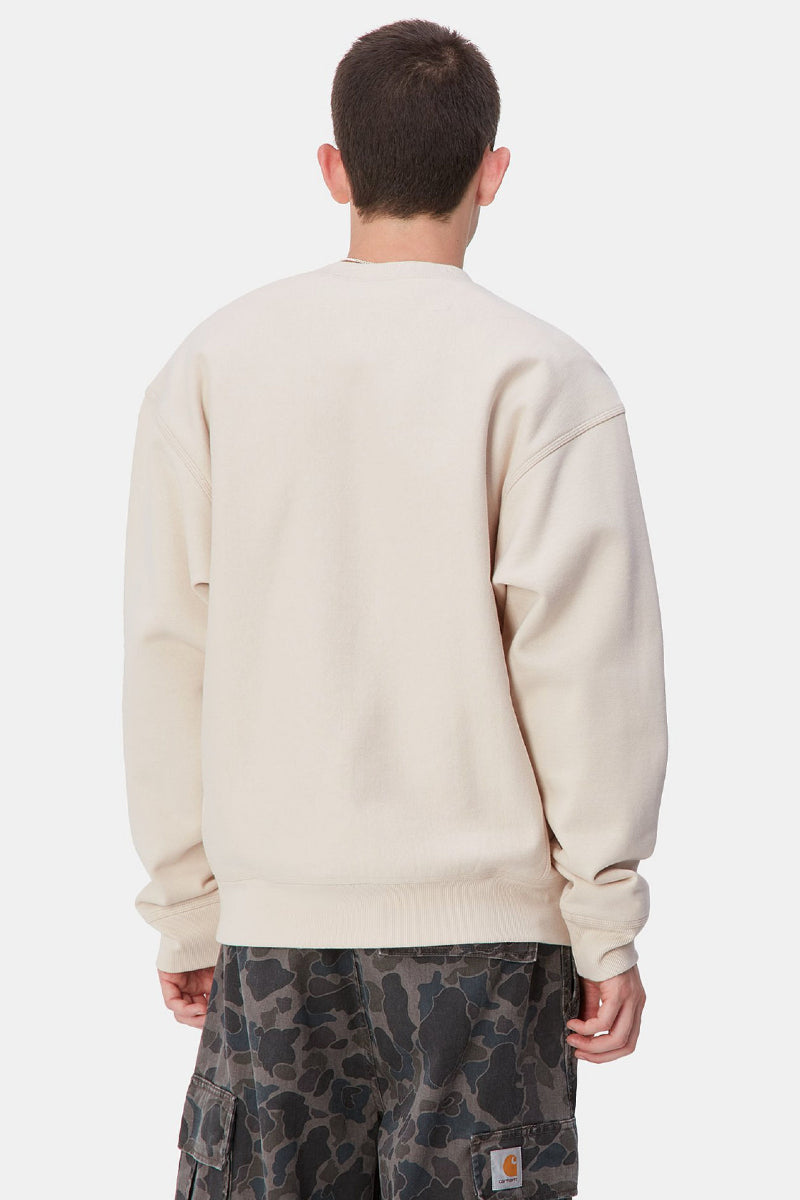 Carhartt WIP American Script Sweat - moonbeam