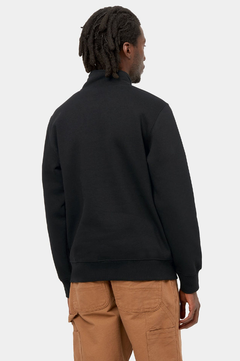 Carhartt Chase Neck Zip Sweat - black/gold