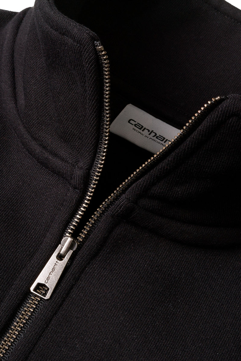 Carhartt Chase Neck Zip Sweat - black/gold