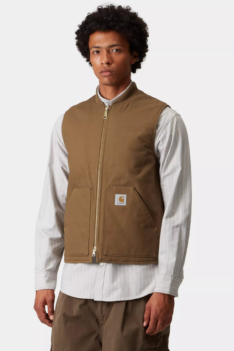 Carhartt WIP Classic Vest 'Dearborn' Canvas - hamilton brown