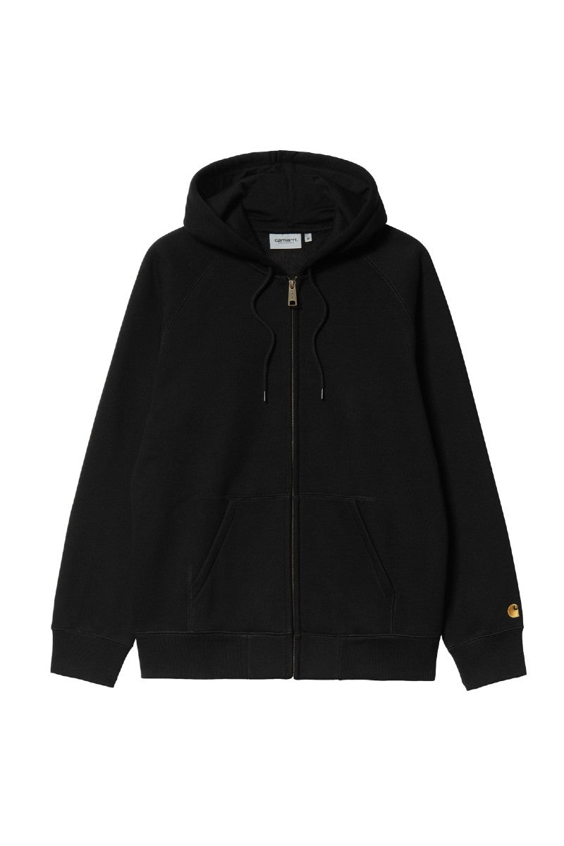 Carhartt WIP Hooded Chase Jacket - black/gold