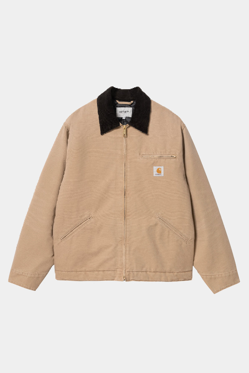 Carhartt WIP OG Detroit jacket - Peanut / Black aged canvas