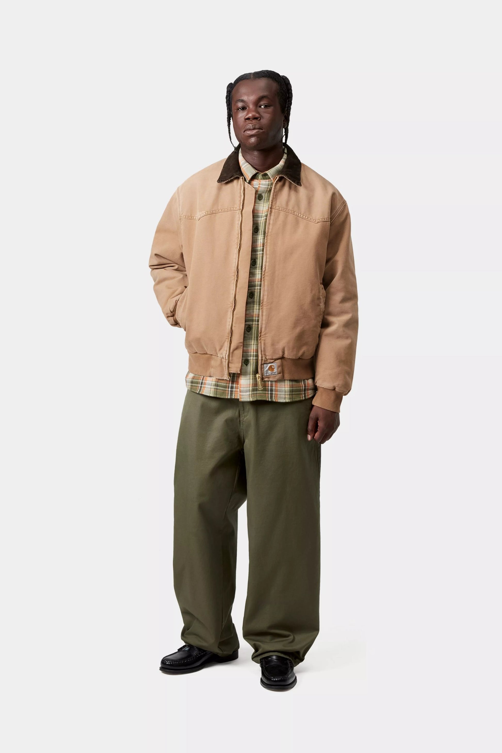 Carhartt WIP OG Santa Fe Jacket 'Dearborn' Canvas - hamilton brown