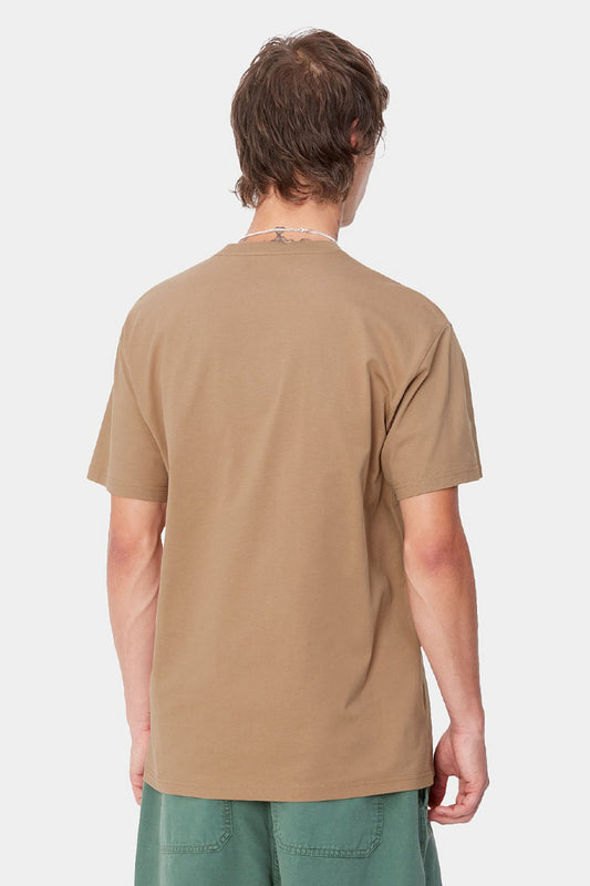 Carhartt WIP S/S Chase T-shirt - peanut / gold