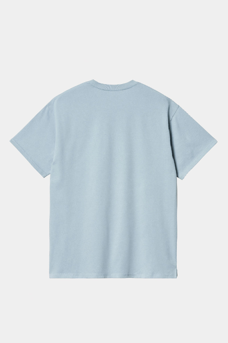 Carhartt WIP S/S Madison t-shirt - frosted blue/white