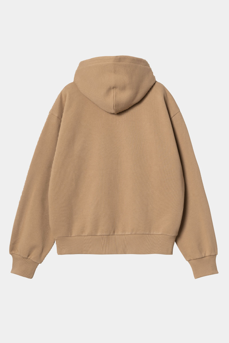 Carhartt WIP W' Hooded Casey sweatshirt - peanut / silver