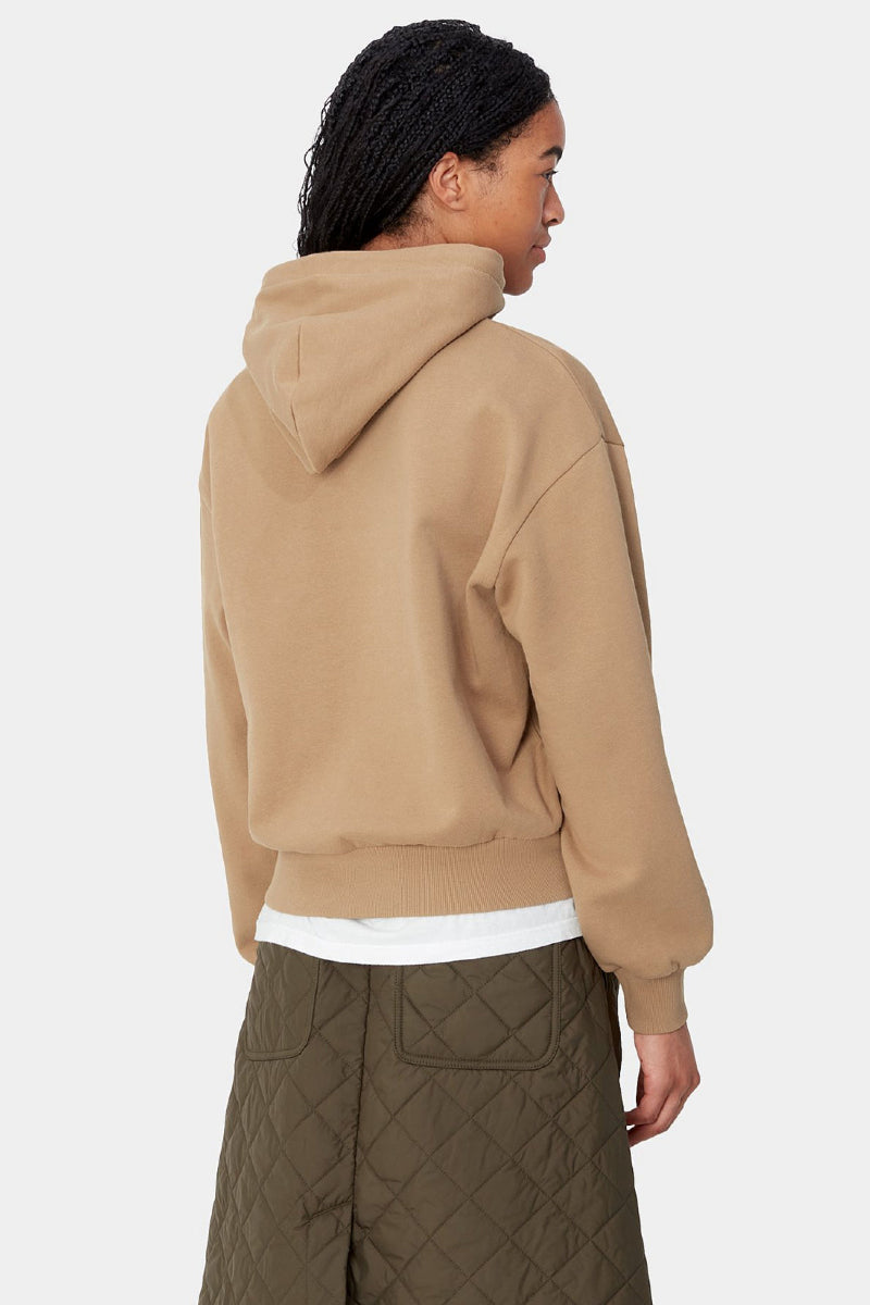 Carhartt WIP W' Hooded Casey sweatshirt - peanut / silver