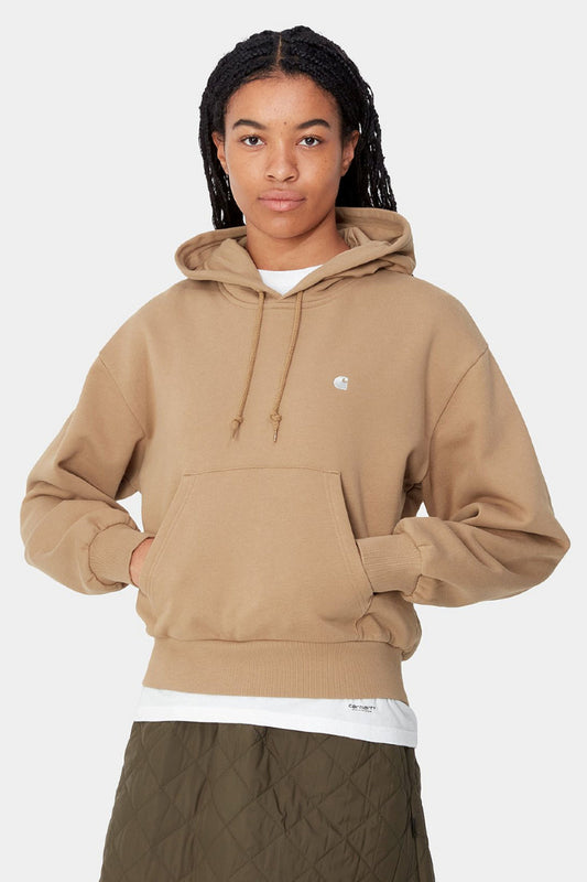 Carhartt WIP W' Hooded Casey sweatshirt - peanut / silver